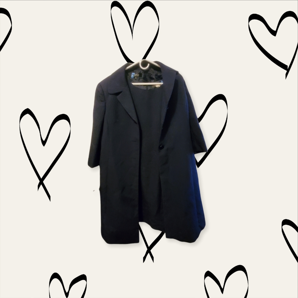 2 PC Woman Navy Suit